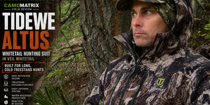 TideWe Altus Hunting Suit Review: Thoughtful Features for Cold Weather Whitetail Hunters hunting gear article